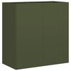 VidaXL kvetináč Olive Green 80x40x80 cm Oceľ valcovaná za studena