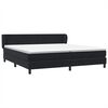 vidaXL Box Spring Posteľ s matracmi Čierna 180x210 cm Zamat