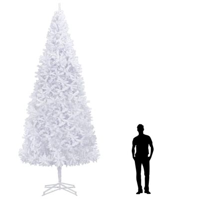 vidaXL Umelý vianočný stromček 500 cm, biely