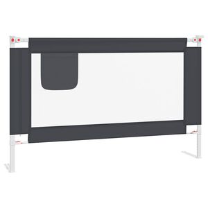 vidaXL Z&aacute;brana na detsk&uacute; posteľ tmavosiv&aacute; 120x25 cm l&aacute;tka