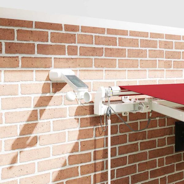 vidaXL Zatemniteľn&aacute; mark&iacute;za Červen&aacute; 450 &times; 300 cm Polyester a kov