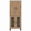 vidaXL Highboard 2 pcs Remeseln&yacute; dub 69,5 x 34 x 180 cm