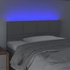 vidaXL Čelo postele s LED bledosiv&eacute; 90x5x78/88 cm l&aacute;tka