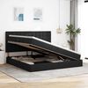 vidaXL Postel s &uacute;ložn&yacute;m prostorem a matrac&iacute; Čierna 200 x 200 cm