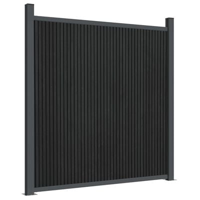 vidaXL Plotový panel, WPC, sivý 180x186 cm