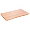 vidaXL K&uacute;peľňov&aacute; doska bledohned&aacute; 100x60x(2-4) cm o&scaron;etren&yacute; mas&iacute;v