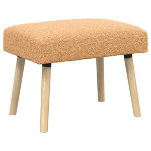 vidaXL lavička Jednofarebn&yacute; B&eacute;žov&aacute; 60 x 40 x 45 cm Boucl&eacute;