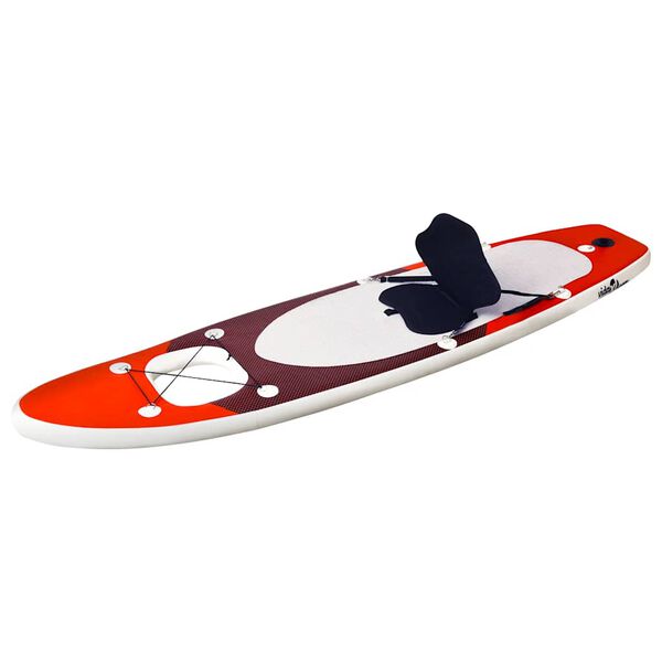 vidaXL Nafukovac&iacute; Stand up paddleboard, červen&yacute; 360x81x10 cm