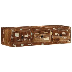 vidaXL TV skrinka na stenu 100x32x25 cm Rekultivované masívne drevo