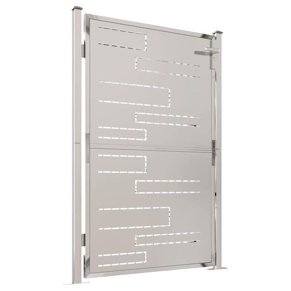 vidaXL Z&aacute;hradn&aacute; br&aacute;na 100x145 cm nehrdzavej&uacute;ca oceľ