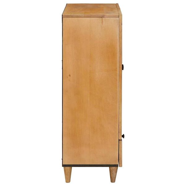 vidaXL Highboard s poličkou Svetlohnedá 60 x 33 x 100 cm mangový masív
