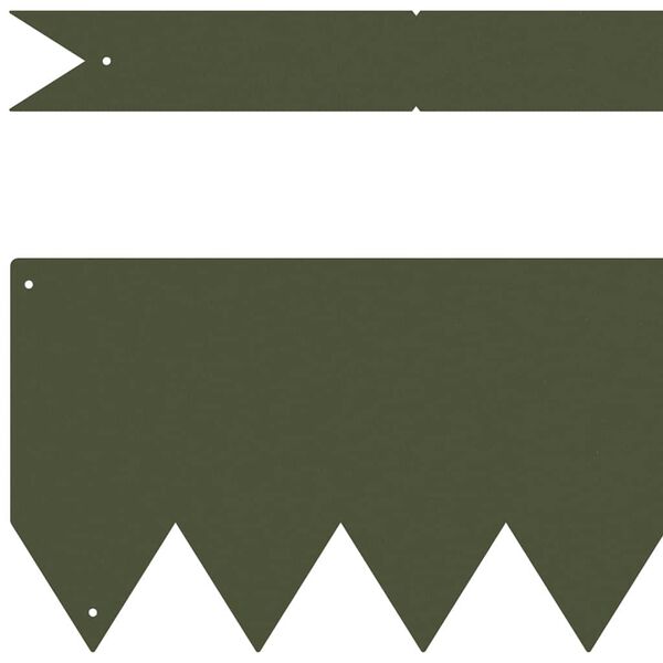 vidaXL Obrubn&iacute;k tr&aacute;vnika 10 pcs Olivov&aacute; zelen&aacute; 100 x 0.05 x 20 cm