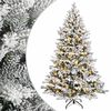 vidaXL Umel&yacute; Skl&aacute;pac&iacute; Vianočn&yacute; Stromček 150 cm 150 LED Tepl&aacute; biela