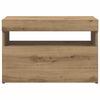 vidaXL TV skrinky s LED svetlami 2 ks dub artisan kompozitné drevo