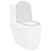 vidaXL WC sedadlo Biela 47 x 36 x 3,4 cm Duroplast