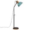 vidaXL Podlahov&aacute; lampa 25 W &scaron;muhovan&aacute; modr&aacute; 30x30x100-150 cm E27