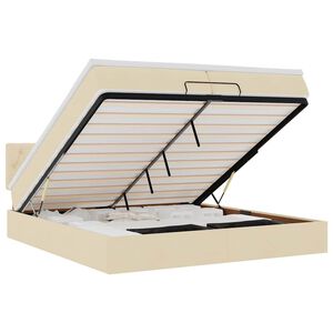 vidaXL Osmansk&aacute; posteľ s kr&eacute;mov&yacute;m matracom 200x200 cm L&aacute;tka