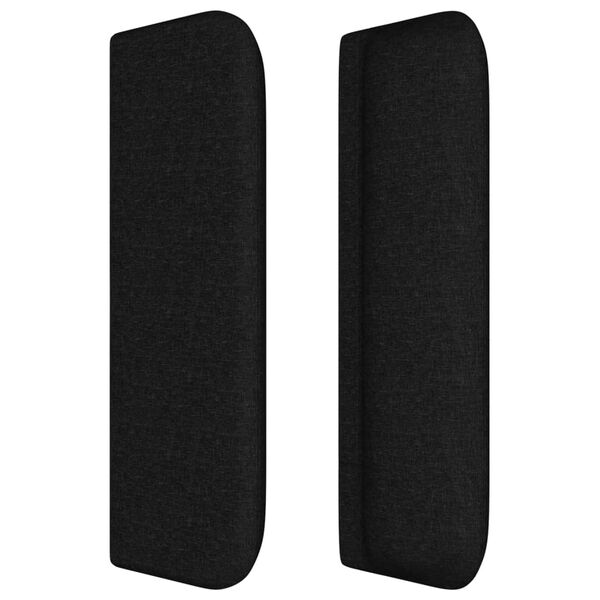 vidaXL Čelo postele so z&aacute;hybmi čierne 93x16x78/88 cm l&aacute;tka