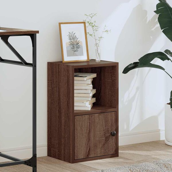 vidaXL Knižnica čierny dub 31x24x52 cm kompozitné drevo