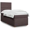 vidaXL Boxspring posteľ s matracom tmavohnedá 90x190 cm látka