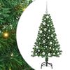 vidaXL Vianočn&yacute; stromček s LED osvetlen&iacute;m 120 cm 150 LED Tepl&aacute; biela