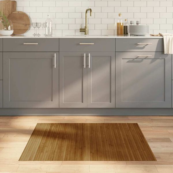 vidaXL Koberec obdĺžnikov&yacute; hned&yacute; 80x100 cm bambus