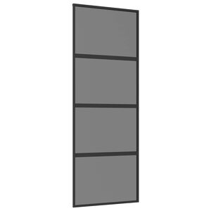 vidaXL Posuvn&eacute; dvere 76 x 205 cm Tvrden&eacute; sklo a hlin&iacute;k