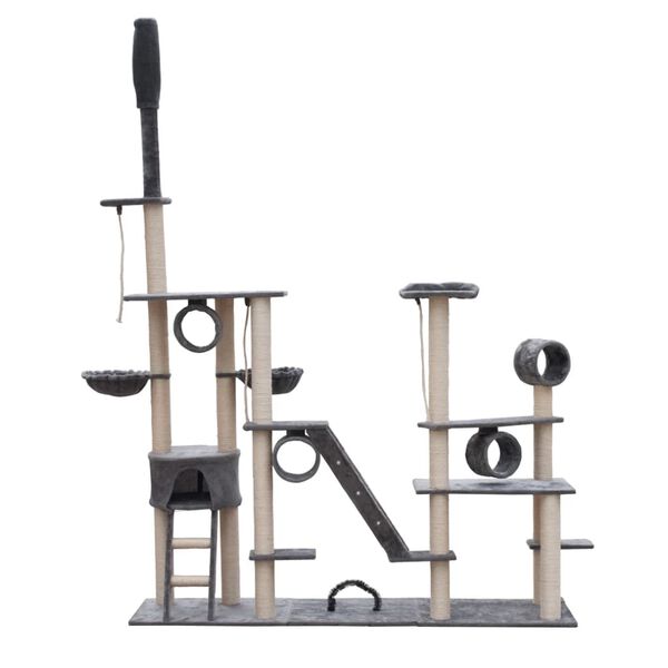 &Scaron;krabadlo pre mačky Deluxe 230 - 260 cm &scaron;ed&yacute; ply&scaron;