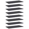 vidaXL Pr&iacute;davn&eacute; police 8 ks, siv&eacute; 80x40x1,5 cm, drevotrieska