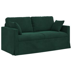 vidaXL Pohovka Tmavozelen&aacute; 158 x 78 x 80 cm Zamat