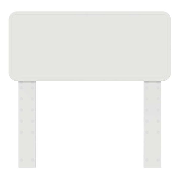 vidaXL Zadné čelo s čelnou doskou Biela 75 cm Kompozitné drevo