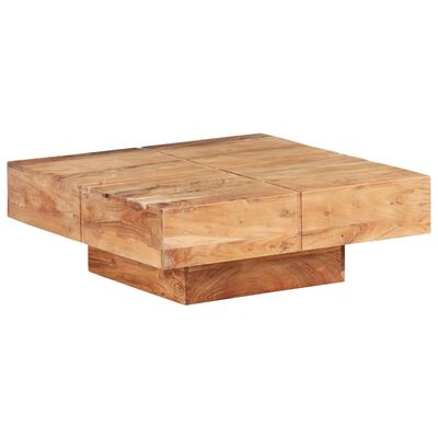 vidaXL Konferenčný stolík 80x80x28 cm masívne akáciové drevo