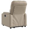 vidaXL Elektrick&eacute; zdv&iacute;hacie skl&aacute;pacie kreslo kapuč&iacute;nov&eacute; umel&aacute; koža