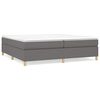 vidaXL Posteľn&yacute; r&aacute;m s boxspringom tmavosiv&aacute; 200x200 cm l&aacute;tka
