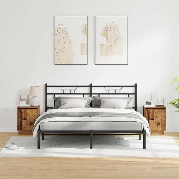 vidaXL Nočn&yacute; stol&iacute;k 2 pcs Star&eacute; drevo 39 x 34,5 x 50 cm