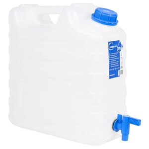 vidaXL Z&aacute;sobn&iacute;k na vodu s koh&uacute;tikom, priehľadn&yacute; 15 l, plast