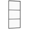 vidaXL Posuvn&eacute; dvere s kovan&iacute;m ESG sklo a hlin&iacute;k 90x205 cm