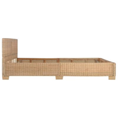 vidaXL Ručne pletený posteľný rám, pravý ratan 180x200 cm
