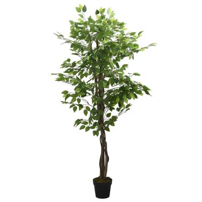 vidaXL Umelý fikusový strom 378 listov 80 cm zelený