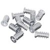vidaXL Skrutka 12 pcs Strieborn&aacute; M6 x 12 mm Železo