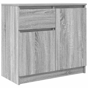 vidaXL Komoda so z&aacute;suvkou, siv&aacute; sonoma 71x35x65 cm, kompozitn&eacute; drevo