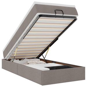 vidaXL Osmansk&yacute; r&aacute;m postele s matracom sivohned&aacute; 80x200 cm l&aacute;tka