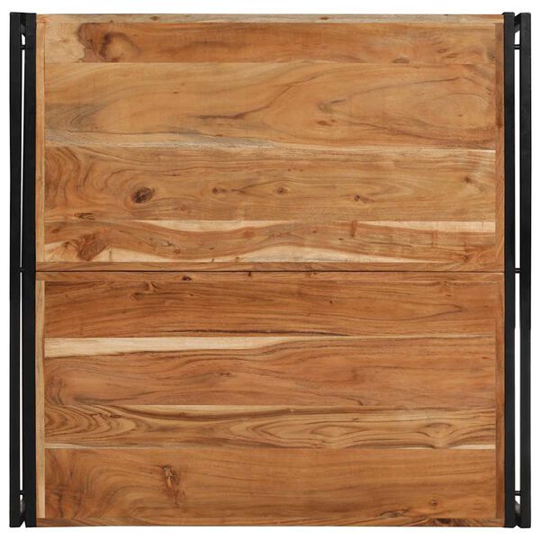 VidaXL Konferenčn&yacute; stol&iacute;k 100x100x35 cm Mas&iacute;vne drevo Ak&aacute;cia