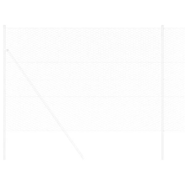 vidaXL Hexagonálny plot Strieborná 1,6 x 100 m Pozinkovaná oceľ