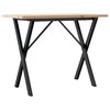 vidaXL Jed&aacute;lensk&yacute; stol&iacute;k v tvare X 100x50x75,5 cm borovica a oceľ