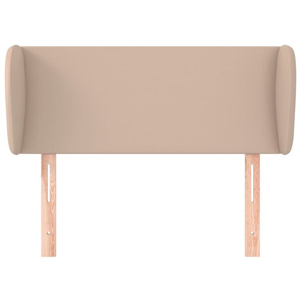 vidaXL Čelo postele so záhybmi kapučínové 93x23x78/88 cm umelá koža