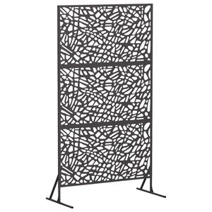 vidaXL Z&aacute;ves na zabezpečenie s&uacute;kromia 100 x 50 x 180 cm Oceľ Čierna