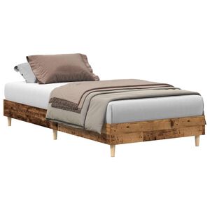 vidaXL Posteľn&yacute; r&aacute;m bez matraca star&eacute; drevo 90x190 cm kompozitn&eacute; drevo