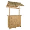 vidaXL Exteri&eacute;rov&yacute; barov&yacute; st&ocirc;l Pr&iacute;rodn&aacute; 115 x 95 x 215 cm Bambus