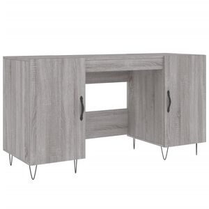 vidaXL St&ocirc;l siv&yacute; dub sonoma 140x50x75 cm kompozitn&eacute; drevo